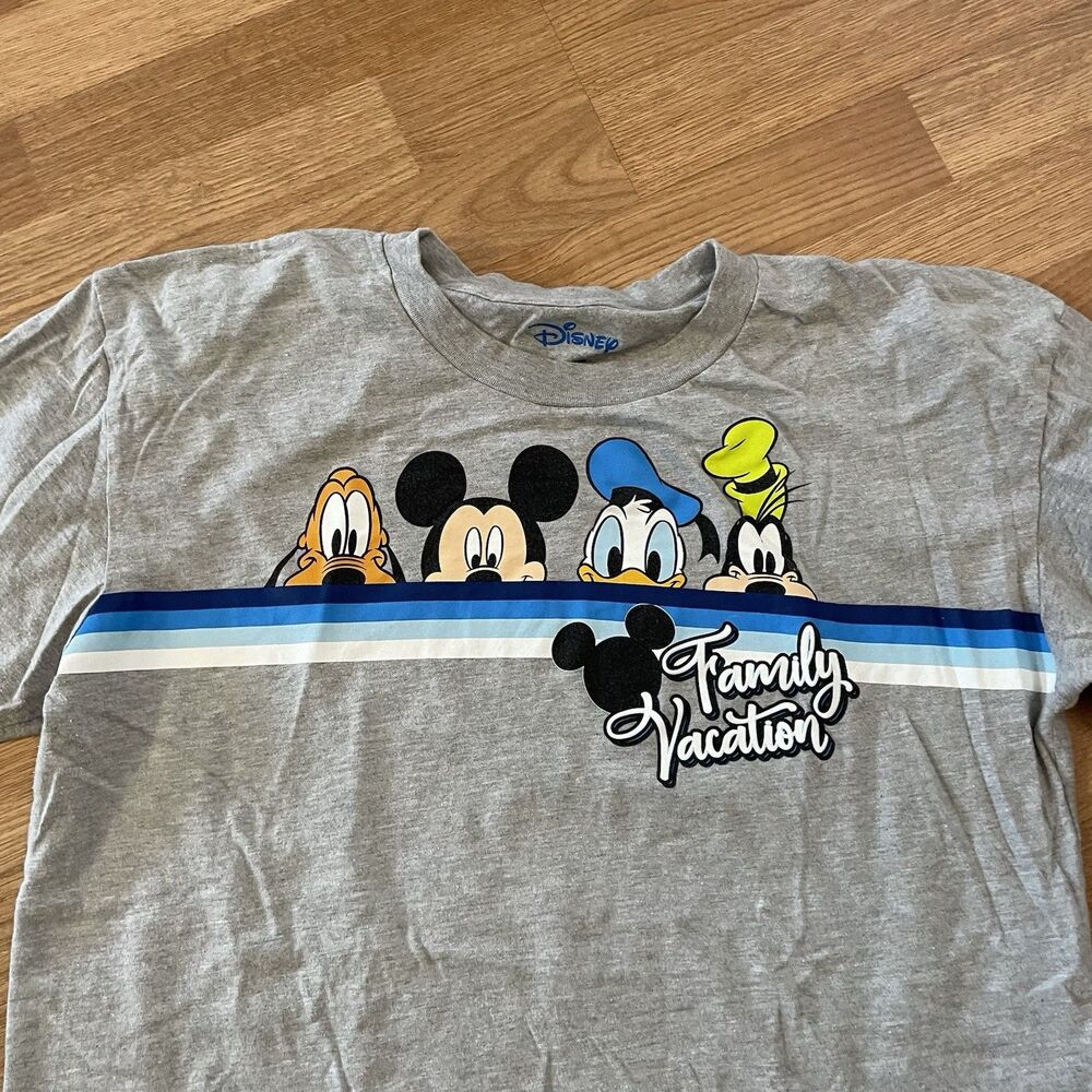 DISNEY FAMILY VACATION GRAY SHORT SLEEVE T-SHIRT SIZE LARGE - Picture 6 of 7
